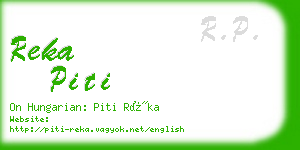 reka piti business card